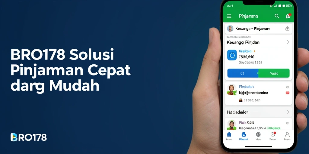 Tampilan antarmuka aplikasi BRO178 yang user-friendly untuk pengajuan pinjaman.