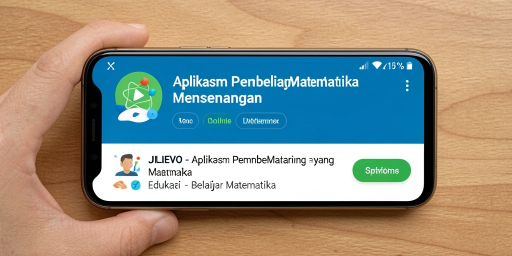Tampilan antarmuka JILIEVO yang menarik untuk belajar matematika.