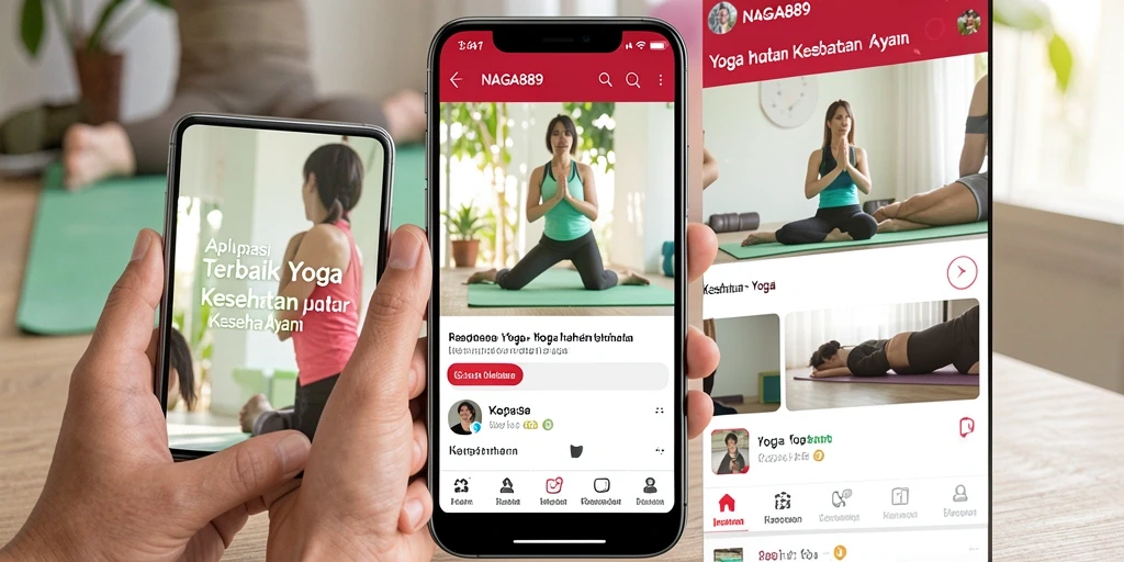 Antarmuka pengguna NAGA889 yang interaktif untuk latihan Yoga.