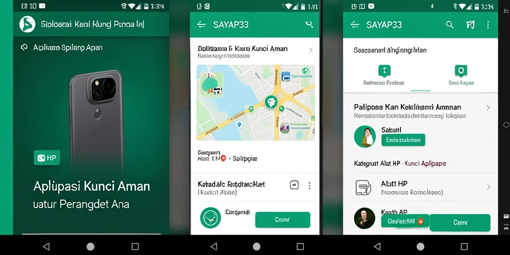 Tampilan antarmuka utama SAYAP33 untuk kunci aplikasi yang aman.