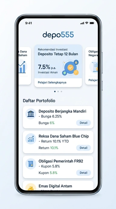 Tampilan katalog aplikasi depo555